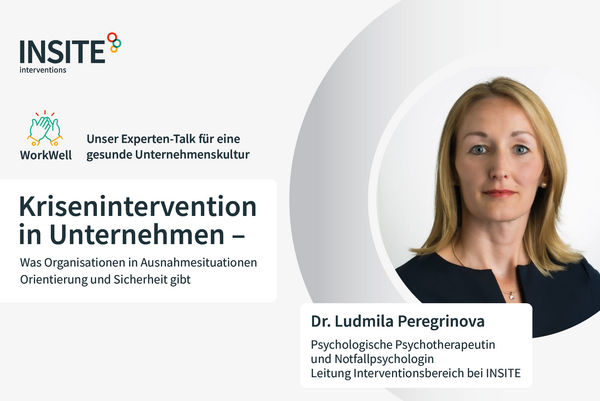 Eventbild von unserem WorkWell Experten-Talk mit Dr. Ludmila Peregrinova 